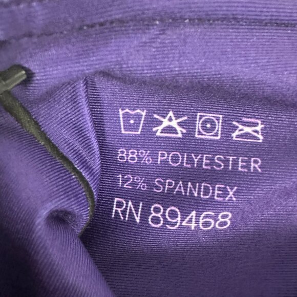 Everlast Womens Colorblock Leggings Small Polyester/Spandex Purple/Blue/Yellow - Picture 5 of 7